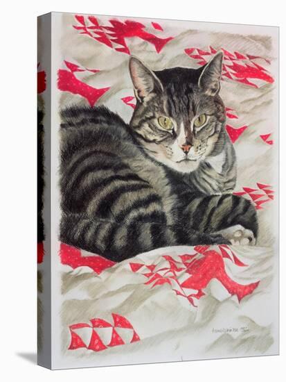 Cat on Quilt-Anne Robinson-Premier Image Canvas