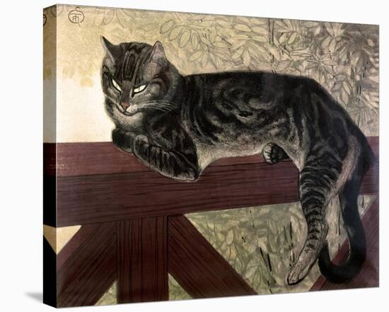 Cat on the Balustrade-Théophile Alexandre Steinlen-Stretched Canvas