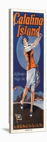 Catalina, Golfer, 1924-null-Stretched Canvas