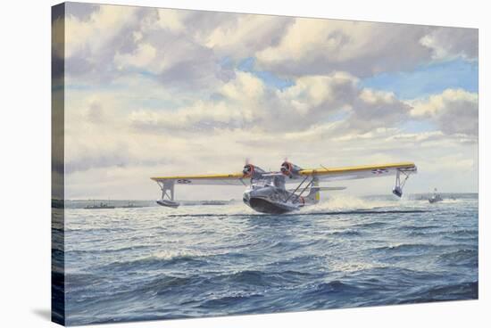 Catalina Take-Off-Roy Cross-Stretched Canvas
