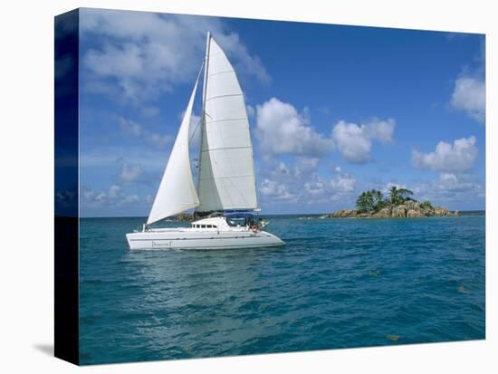 Catamaran, Island of Praslin, Seychelles, Indian Ocean, Africa-Bruno Barbier-Premier Image Canvas