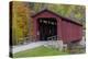 Cataract Covered Bridge over Mill Creek at Lieber, Indiana-Chuck Haney-Premier Image Canvas