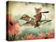 Catching A Ride On A Hummingbird's Back-J Hovenstine Studios-Premier Image Canvas