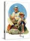 "Catching the Big One", August 3,1929-Norman Rockwell-Premier Image Canvas