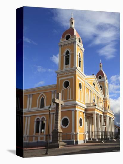Cathedral De Granada, Park Colon, Park Central, Granada, Nicaragua, Central America-null-Premier Image Canvas