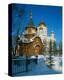 Cathedral of Christ the Saviour, Moscow, Russia-null-Stretched Canvas