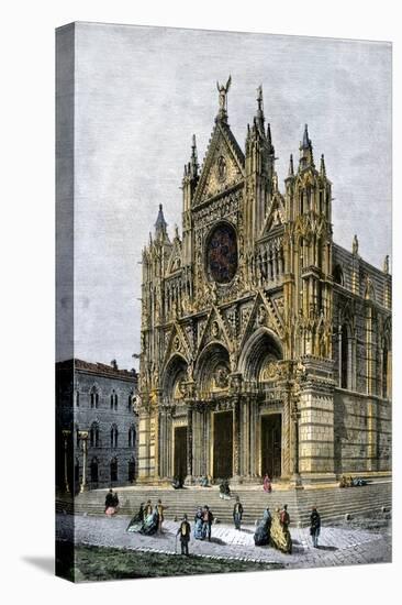 Cathedral of Siena, Italy, 1800s-null-Premier Image Canvas