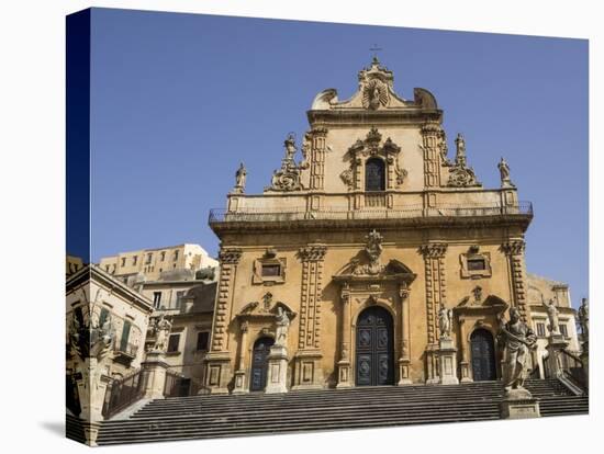 Cathedral of St Peter, UNESCO World Heritage Site, Modica, Sicily, Italy, Europe-Jean Brooks-Premier Image Canvas