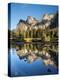 Cathedral Rocks and Bridalveil Fall Reflected in the Merced River of Yosemite Valley-Ann Collins-Premier Image Canvas