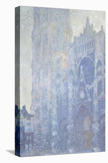 Cathédrale de Rouen. Le portail et la tour Saint-Romain, effet du matin, harmonie blanche-Claude Monet-Premier Image Canvas