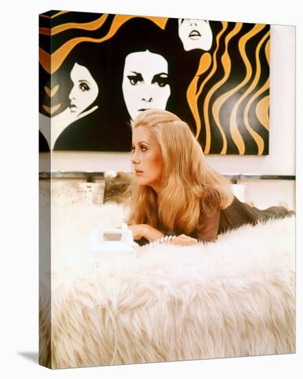 Catherine Deneuve - Hustle-null-Stretched Canvas