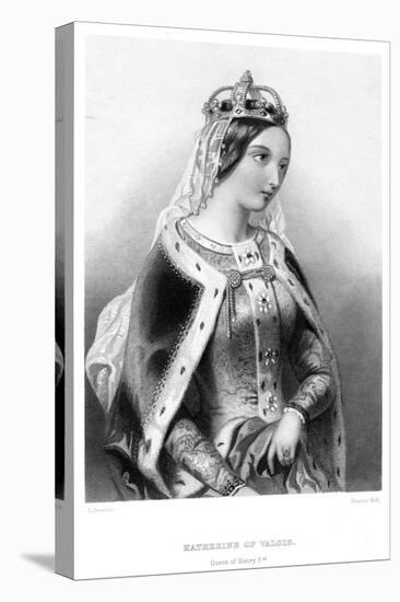 Catherine of Valois (1401-143), Queen Consort of King Henry V, 19th Century-Francis Holl-Premier Image Canvas