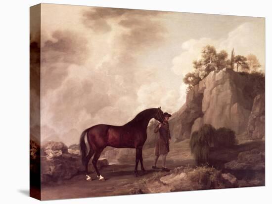 "Cato" and Groom-George Stubbs-Premier Image Canvas