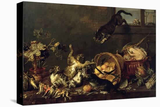 Cats in a Larder-Paul De Vos-Premier Image Canvas