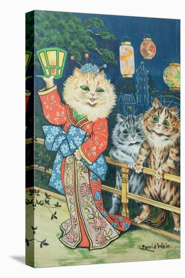 Cats in Japan-Louis Wain-Premier Image Canvas