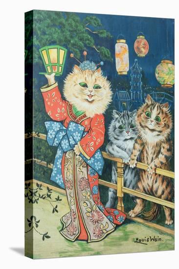 Cats in Japan-Louis Wain-Premier Image Canvas