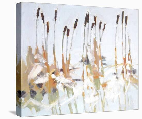 Cattails and Ice-Julia Sutliff-Stretched Canvas