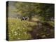 Cattle By The Stream-Bill Makinson-Premier Image Canvas