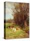 Cattle Grazing-Charles James Adams-Premier Image Canvas