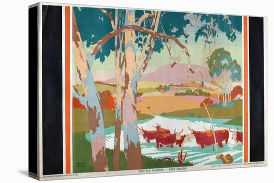 Cattle Raising - Australia, 1927-Gregory Brown-Premier Image Canvas