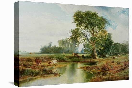Cattle Watering, 1888-Thomas Moran-Premier Image Canvas