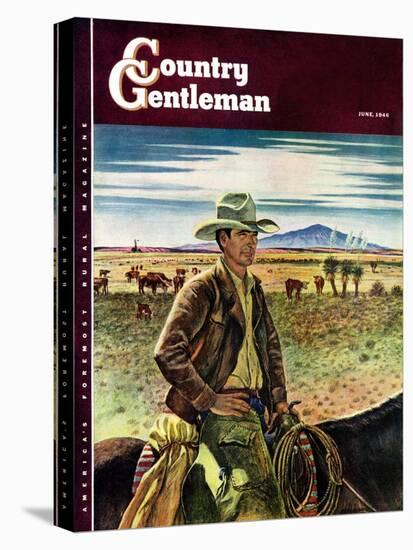 "Cattleman," Country Gentleman Cover, June 1, 1946-Peter Hurd-Premier Image Canvas