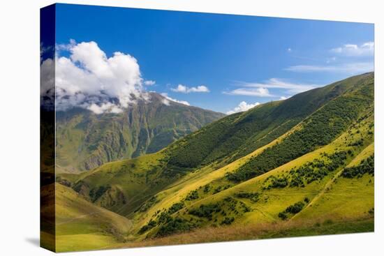 Caucasian mountains near Gergeti, Kazbegi mountains-Jan Miracky-Premier Image Canvas