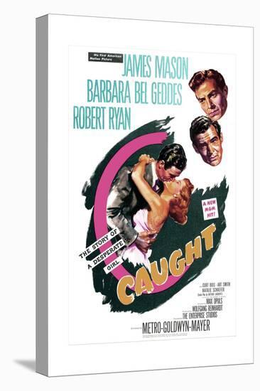 Caught, US poster, James Mason, Robert Ryan, Barbara Bel Geddes, 1949-null-Stretched Canvas