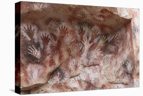 Cave Hand Paintings, Dated to around 550 BC. Cueva De Las Manos, Argentina, March 2010-Mark Taylor-Premier Image Canvas