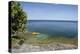 Cave Point County Park, Lake Michigan, Door County, Wisconsin, USA-Cindy Miller Hopkins-Premier Image Canvas