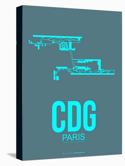 Cdg Paris Poster 1-NaxArt-Stretched Canvas