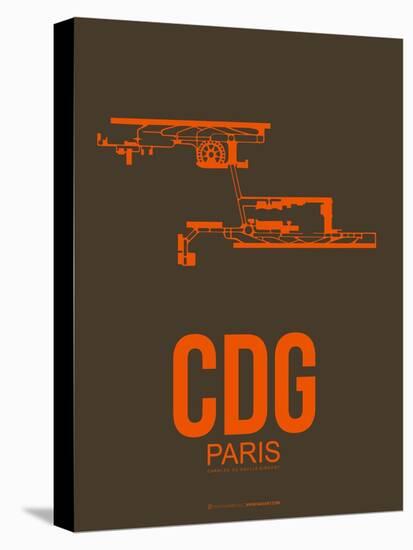 Cdg Paris Poster 3-NaxArt-Stretched Canvas