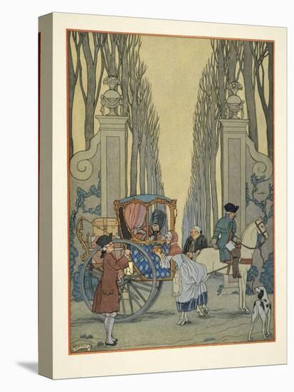 Cecile Fleeing to the Convent, Illustration from 'Les Liaisons Dangereuses' by Pierre Choderlos De-Georges Barbier-Premier Image Canvas