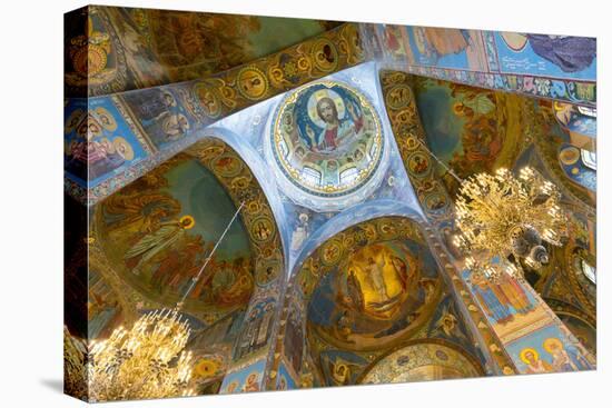 Ceiling of the Church on the Spilled Blood, UNESCO World Heritage Site, St. Petersburg, Russia, Eur-Miles Ertman-Premier Image Canvas
