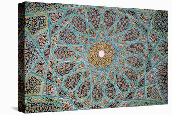 Ceiling of Tomb of Hafez, Iran's most famous poet, 1325-1389, Shiraz, Iran, Middle East-James Strachan-Premier Image Canvas