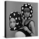Celia Hammond and Patty Boyd in Edward Mann Dots and Moons Helmets, 1965-John French-Premier Image Canvas