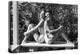 Celia Kyllingstad (R) and Carol Hall (L), at a Private Pool, Seattle, Washington, 1960-Allan Grant-Premier Image Canvas