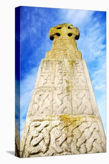 Celtic Cross, Carew Castle, Pembrokeshire, Wales, United Kingdom, Europe-Billy Stock-Premier Image Canvas