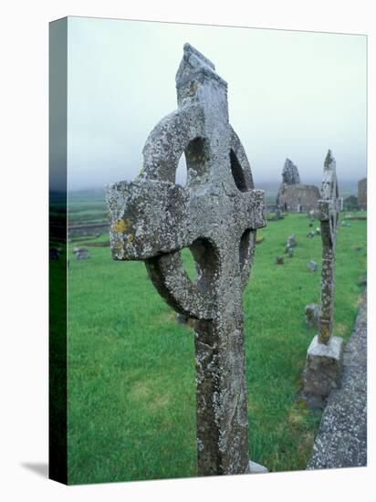 Celtic Cross Gravestone, County Clare, Ireland-Brent Bergherm-Premier Image Canvas