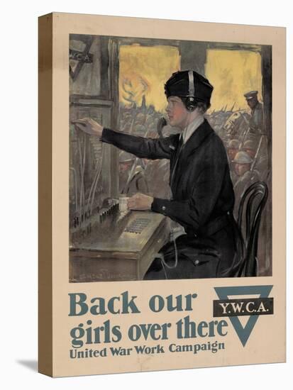Center Warshaw Collection, Back Our Girls Over There-null-Stretched Canvas