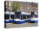 Centraal Station and Trams, Amsterdam, Netherlands, Europe-Amanda Hall-Premier Image Canvas