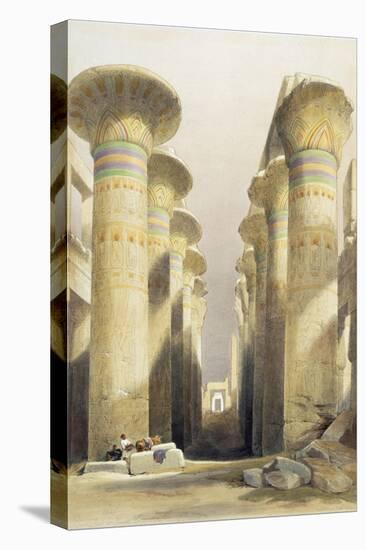 Central avenue of the Great Hall of Columns, Karnak, Egypt, 19th century-David Roberts-Premier Image Canvas