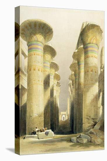 Central Avenue of the Great Hall of Columns, Karnak, from Egypt and Nubia, Vol.1-David Roberts-Premier Image Canvas