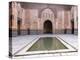 Central Courtyard and Pool, Medersa Ali Ben Youssef, Medina, Marrakesh, Morocco-Stephen Studd-Premier Image Canvas