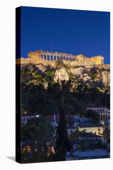 Central Greece, Athens, Acropolis, Elevated View, Dusk-Walter Bibikow-Premier Image Canvas