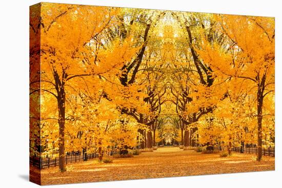 Central Park Autumn in Midtown Manhattan New York City-Songquan Deng-Premier Image Canvas