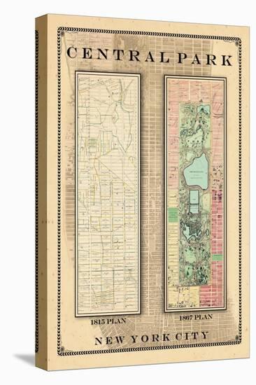 Central Park Development Composition 1815-1867, New York, United States, 1867-null-Premier Image Canvas