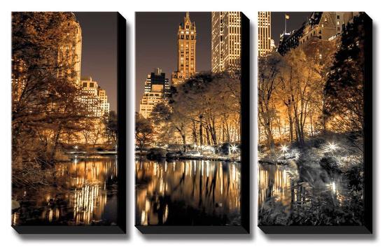 Central Park Glow-Assaf Frank-Stretched Canvas