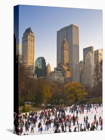 Central Park, Wollman Icerink, Manhattan, New York City, USA-Alan Copson-Premier Image Canvas