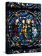 Centre of the Thabor, Stained Glass, Chartres Cathedral, France, 1194-1260-null-Premier Image Canvas